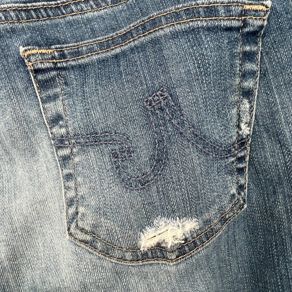 AG Adriano Goldschmied The Stilt Crop cigarette crop distressed skinny jeans 29 - Picture 12 of 13
